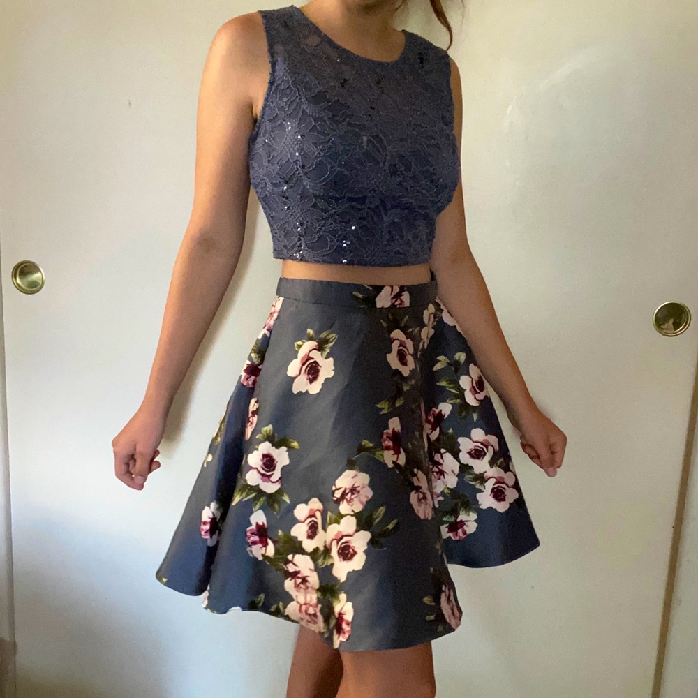 Floral 2 piece dress, Windsor, size 11/12